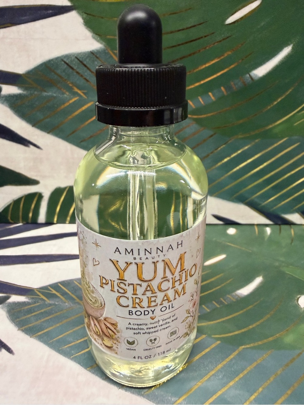 Aminnah Yum Pistachio Cream Body Oil 4 oz KAYALI Inspired Limited Release NEW